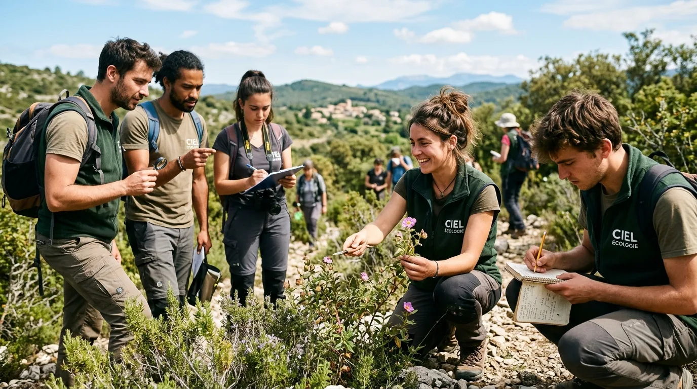 Atelier d'observation et de documentation écologique sur le terrain en Languedoc