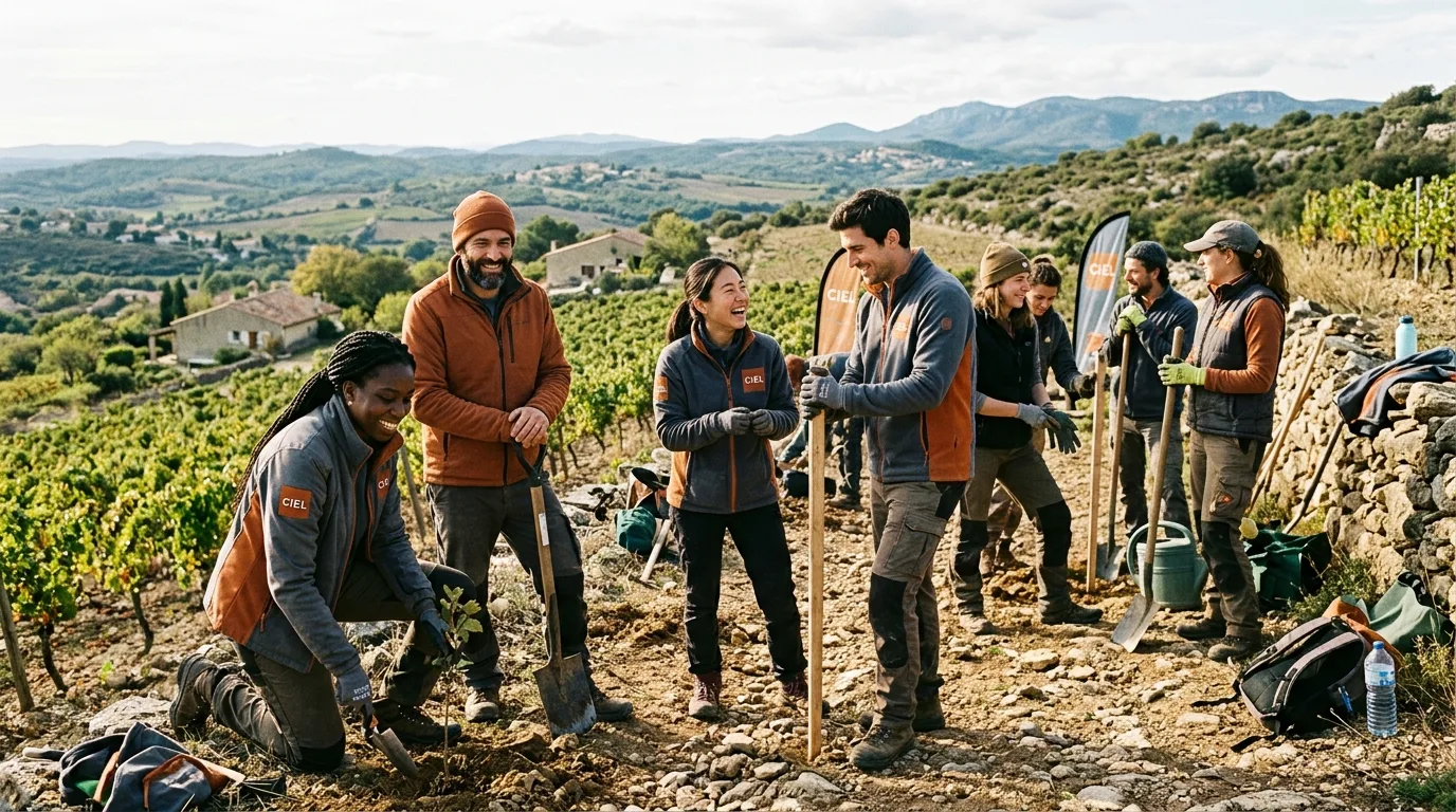 Mobilisation des équipes et bénévoles du CIEL pour les chantiers d'avenir en Languedoc
